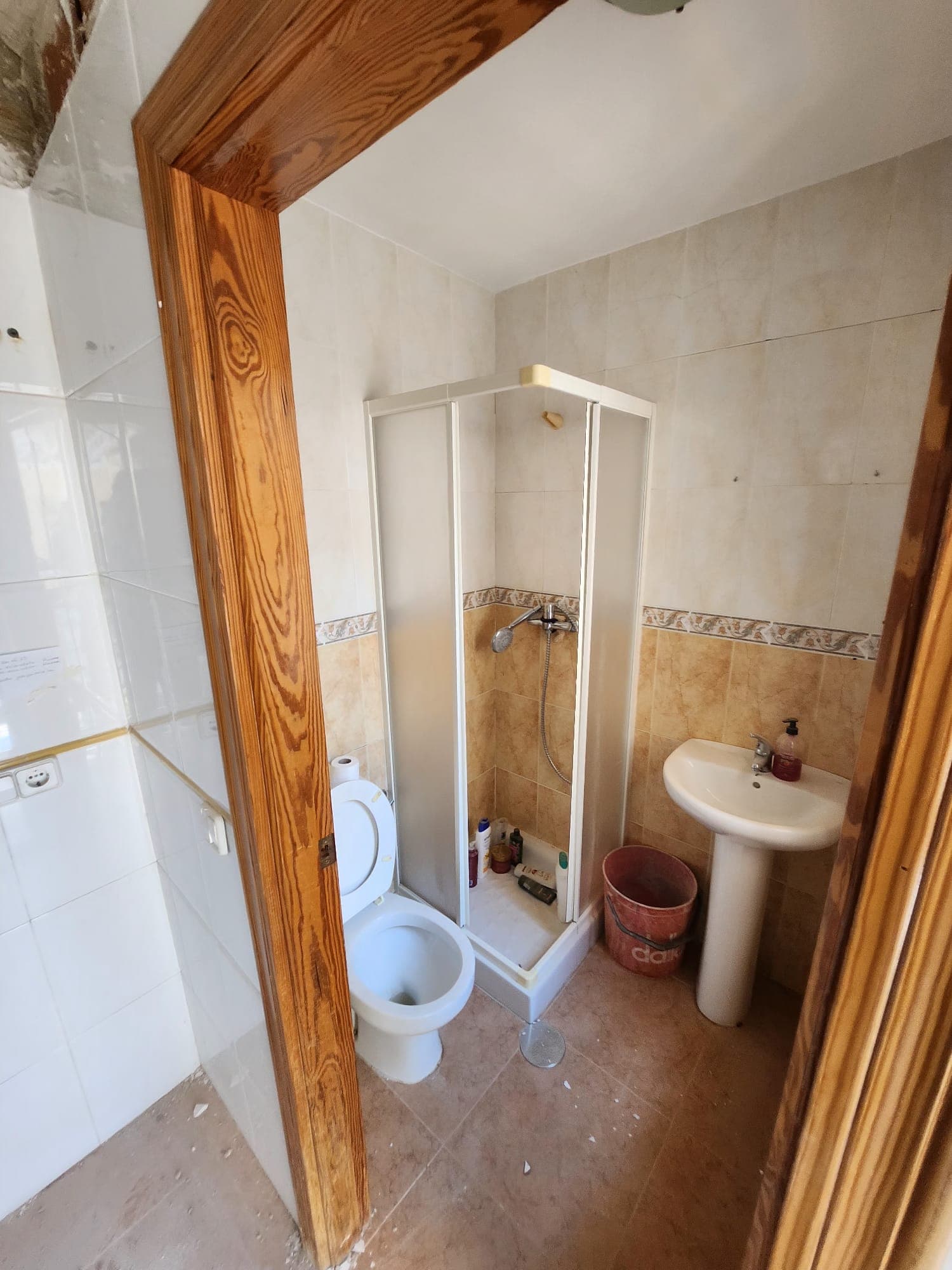 Antes de la reforma del baño en Los Narejos